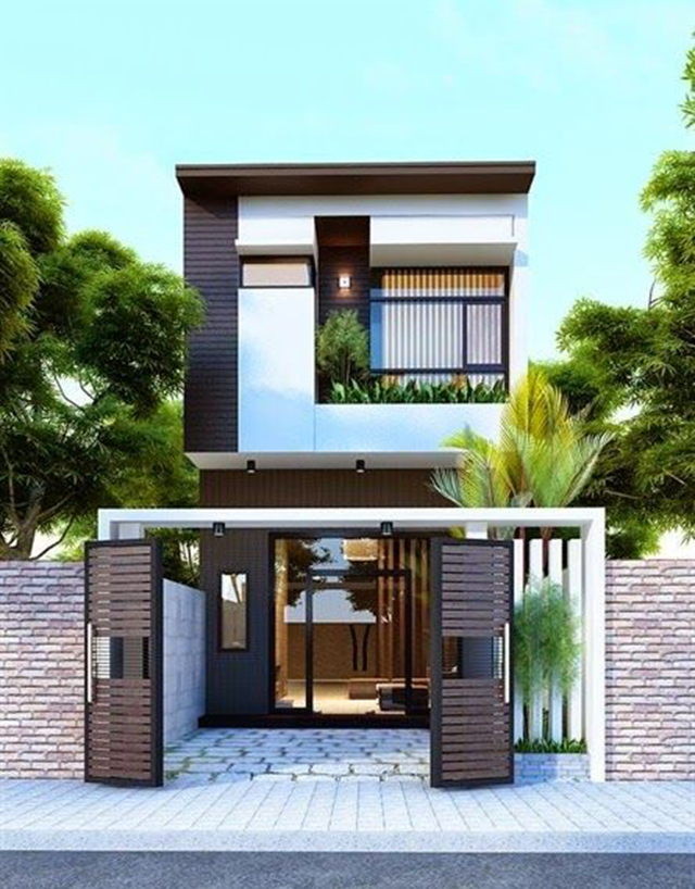 mẫu nhà đẹp 2 tầng 5x15m 1
