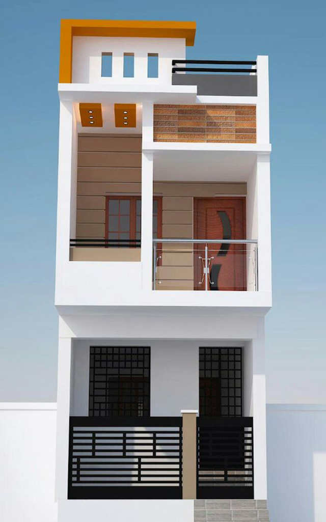 mẫu nhà đẹp 2 tầng 5x15m 3