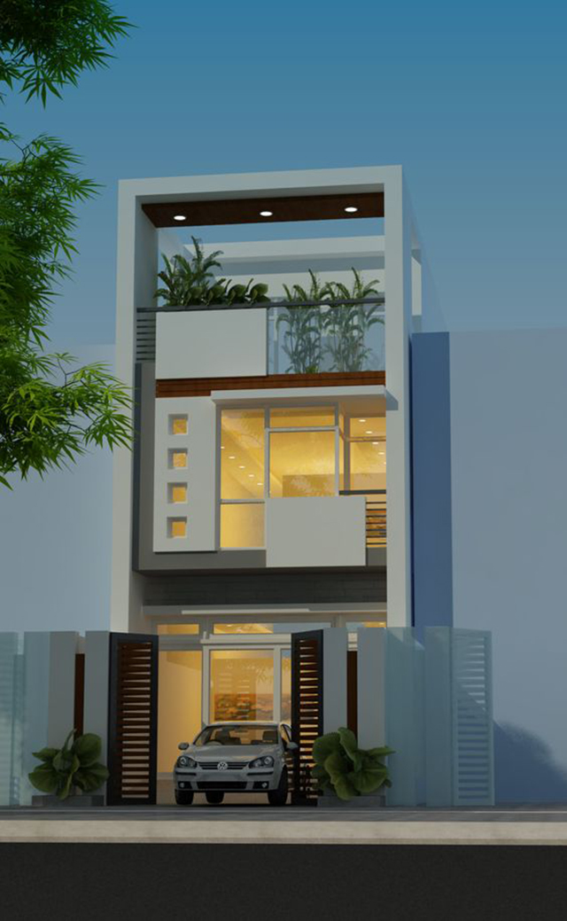 mẫu nhà đẹp 2 tầng 5x15m 6