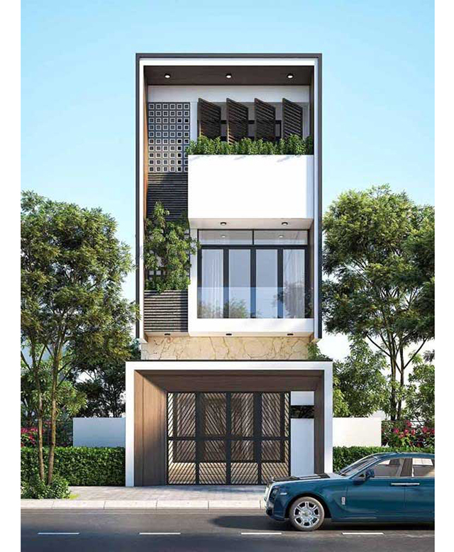 mẫu nhà phố 4x10m 9