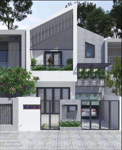 Mẫu thiết kế nhà phố 2 tầng 5x20m 14