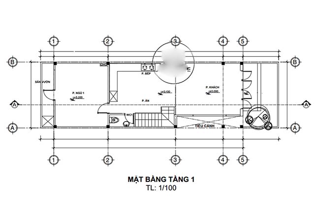 Mẫu thiết kế nhà 2 tầng đẹp 5x20m 8