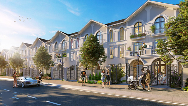 Hình ảnh biệt thự liền liền Vinhome Riverside 1