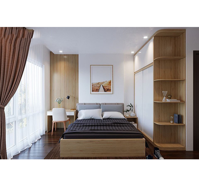 Mẫu bố trí phòng ngủ nhỏ 9m2 - 2