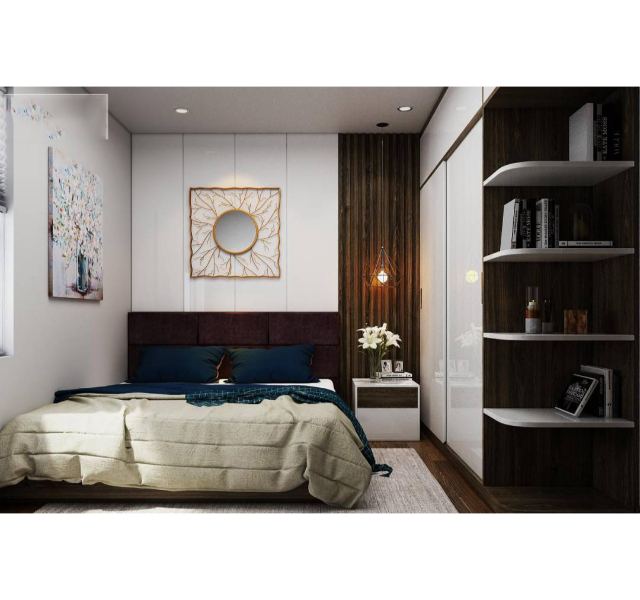 Mẫu bố trí phòng ngủ nhỏ 9m2 - 3