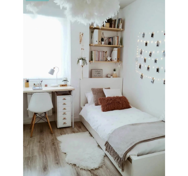 Mẫu bố trí phòng ngủ nhỏ 9m2 - 5
