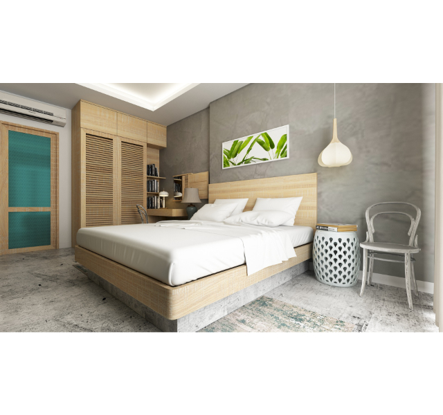 Mẫu bố trí phòng ngủ nhỏ 9m2 - 9