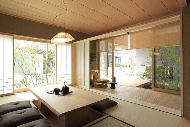Mẫu thiết kế phòng khách kiểu Nhật 2