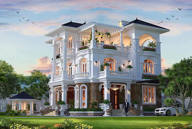 Thiết kế biệt thự tại Lào Cai phong cách cổ điển