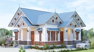 Mẫu nhà cấp 4 mái Thái hiện đại, đơn giản nhưng sang trọng