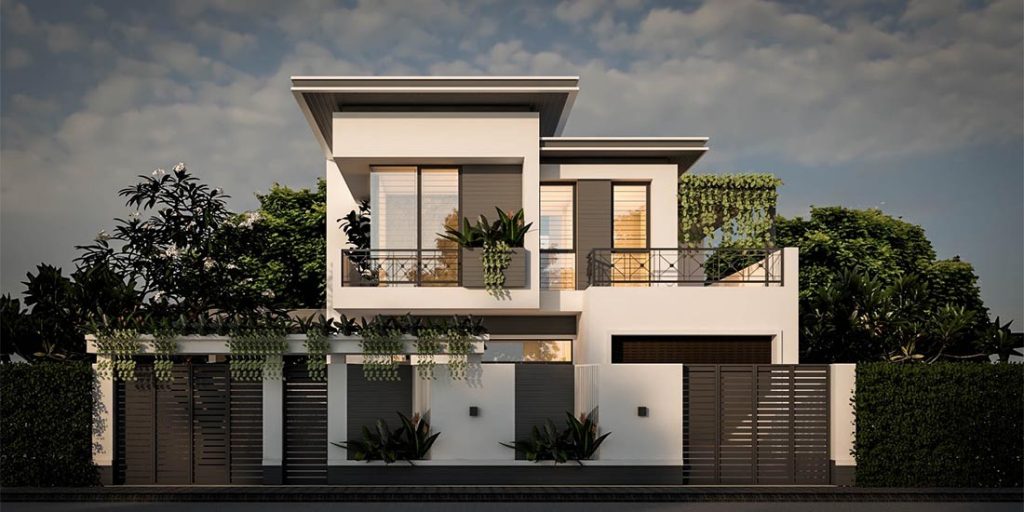 Mẫu thiết kế nhà phố mặt tiền 6m