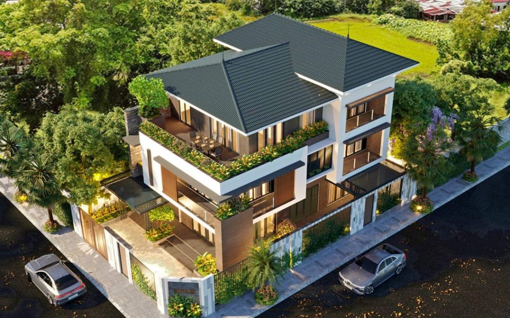 Tổng hợp mẫu thiết kế nhà mái Nhật đẹp