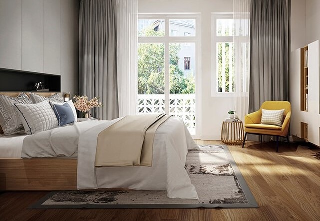 Nên sử dụng đồ nội thất đơn giản cho phòng ngủ