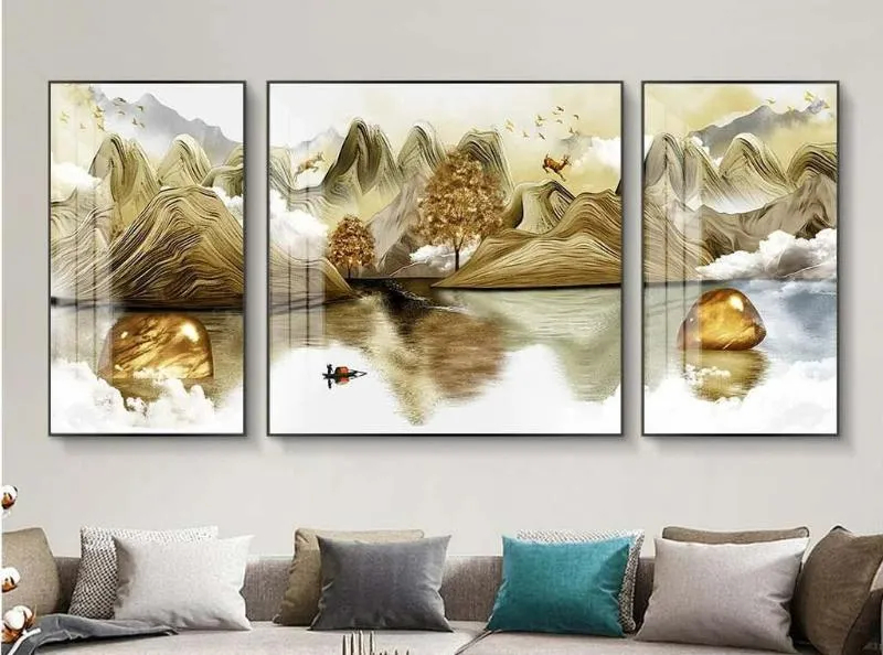 Cách treo tranh phòng khách