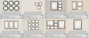 Cách treo tranh phòng khách